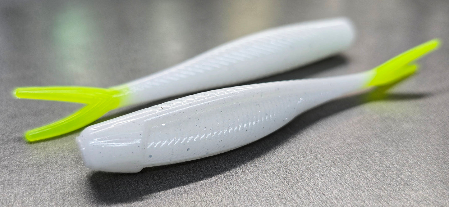 4" FROST WHITE / CHARTREUSE