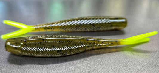 4" GREEN PUMPKIN SEED / CHARTREUSE