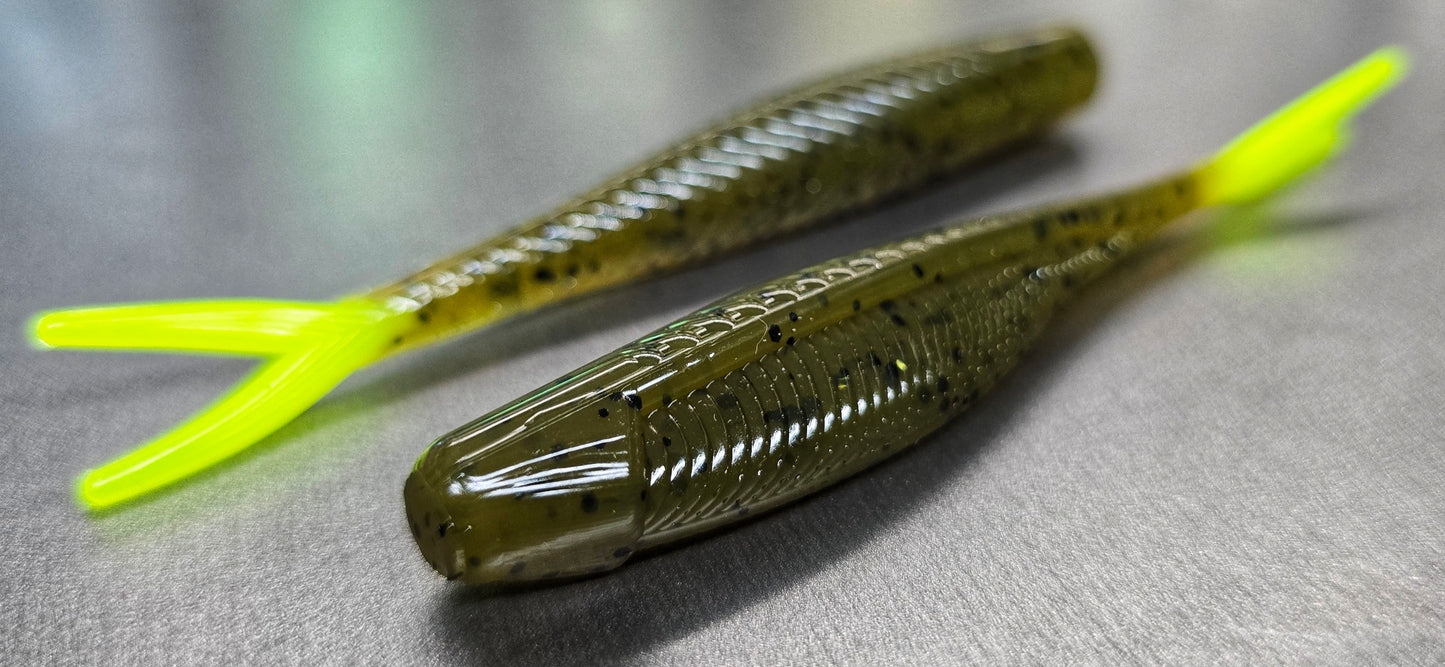 4" GREEN PUMPKIN SEED / CHARTREUSE