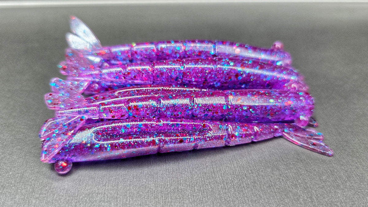 3.6" SHRIMP - ELECTRIC GRAPE