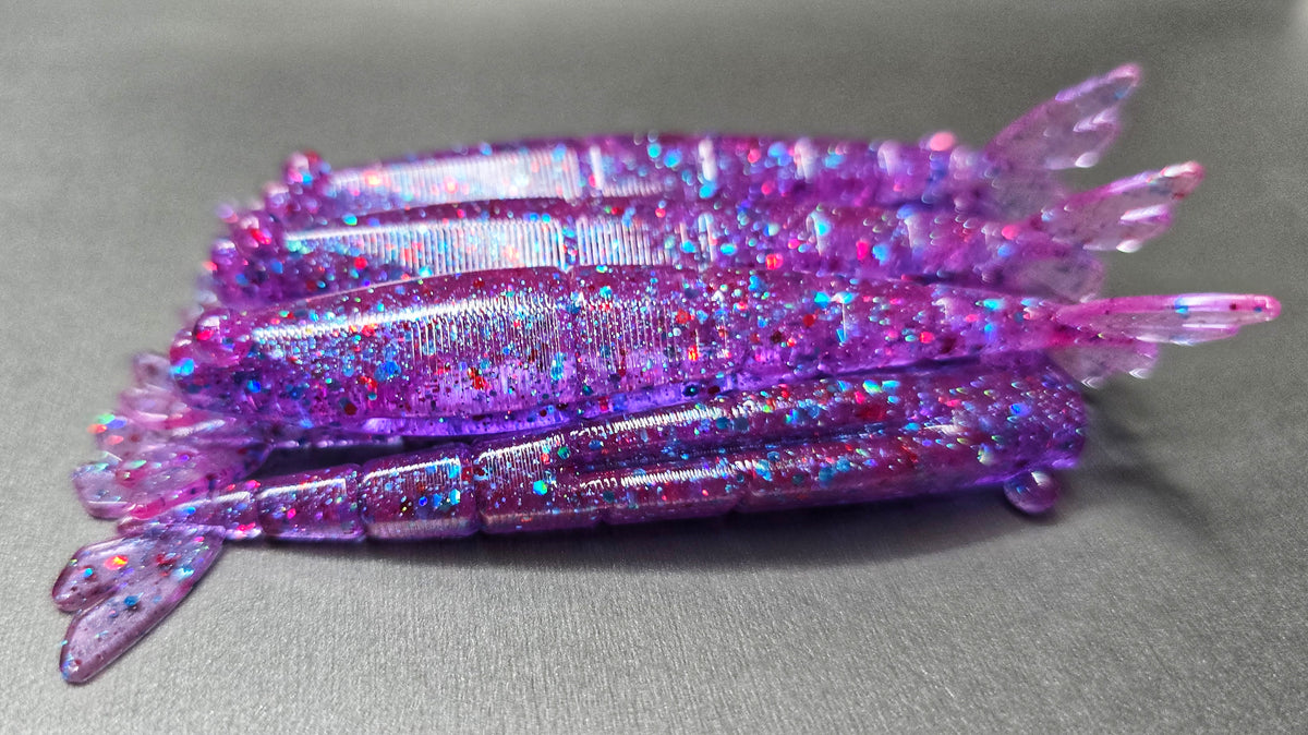 3.6" SHRIMP - ELECTRIC GRAPE